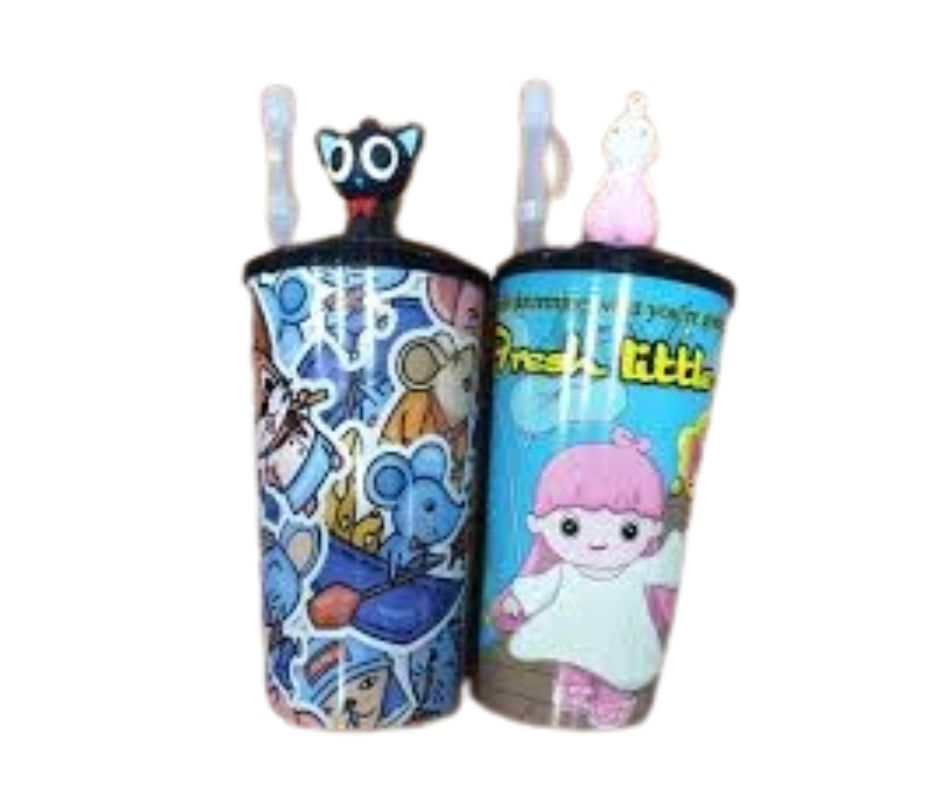 Cup with Straw  Coffee Mug with Lid and Straw - Reusable Safe Innovative Drinking Mugs for Party Bar Family Dinner. 