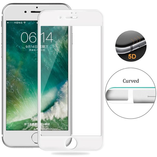 Apple iPhone 8 / 7 full cover tempered glass phone screen ...