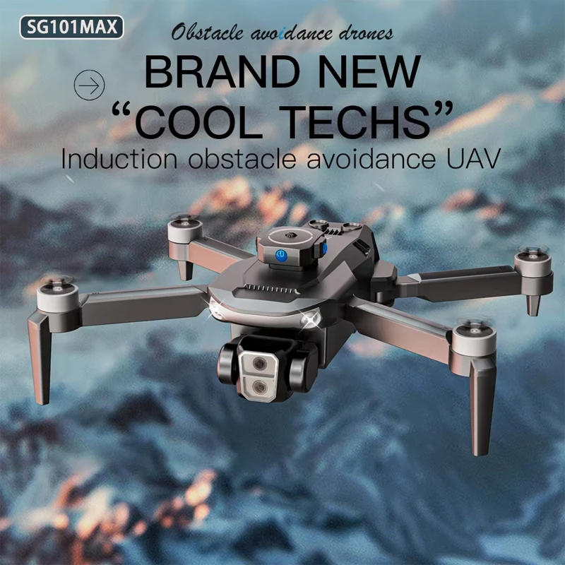 SG101MAX Brushless Motor Drone 4K HD Dual Camera Foldable 4WD 360