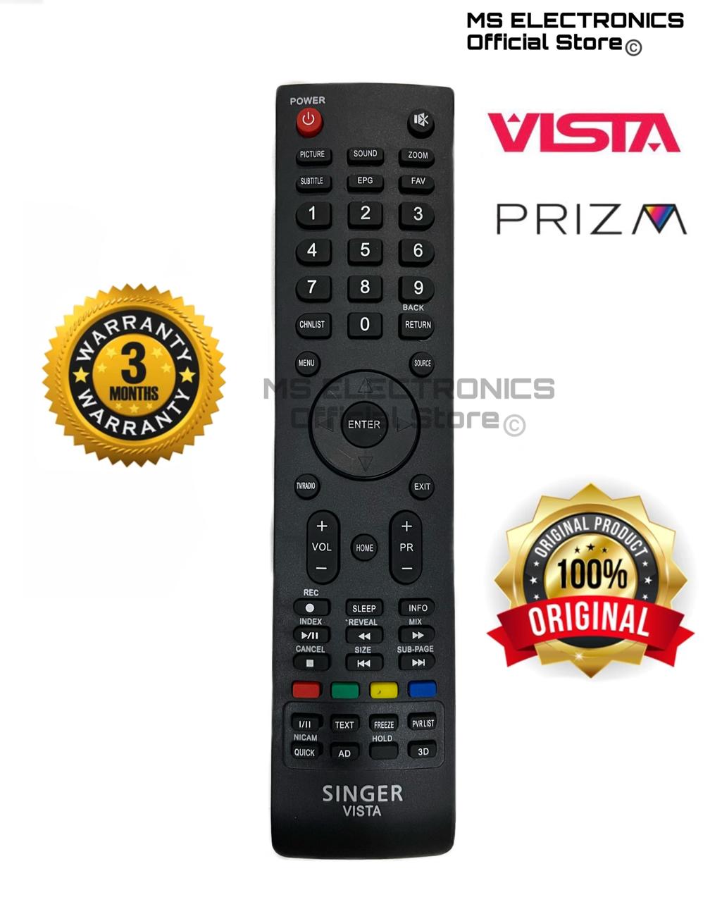 Singer Vista Smart Tv Remote Controller. 