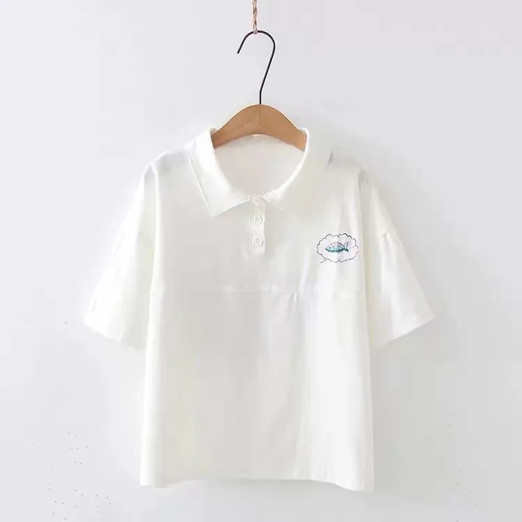 Single/Set Japanese Style Soft Girl Cute Embroidered Loose-Fitting Overalls Summer Student Fresh Casual Shorts. 