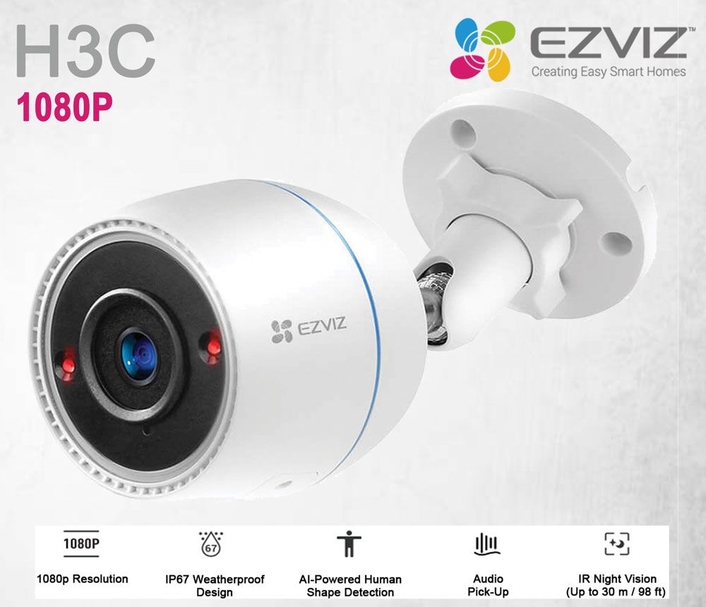 EZVIZ H3C 2MP Night vision WiFi Outdoor bullet CCTV Security Camera