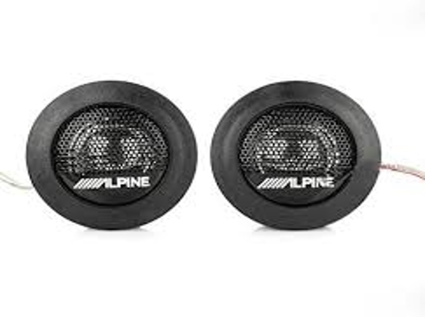 Car Audio Tweeter DDT-F25B Alpine 25mm 60 Watts Peak 15 Watts RMS. 