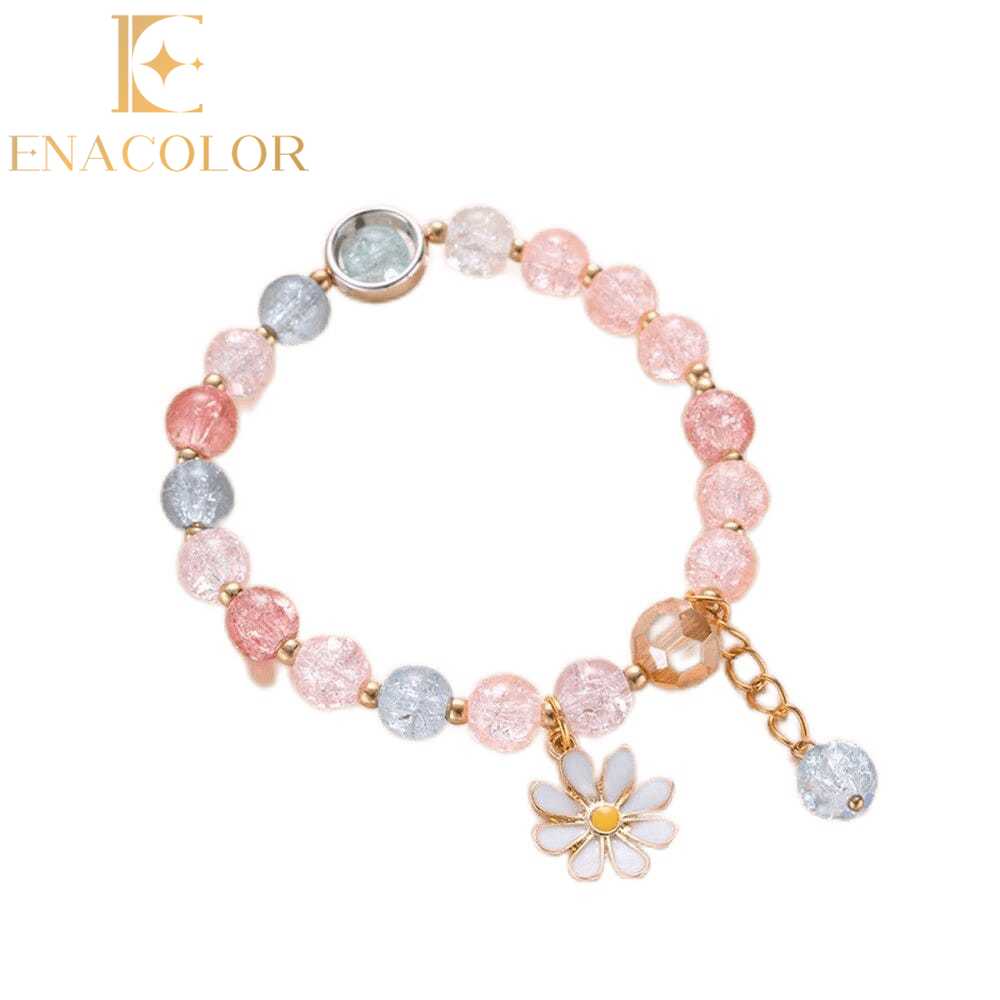 Enacolor New Korean Lovely Daily Beaded Bracelet Charm Girls Cute Ins