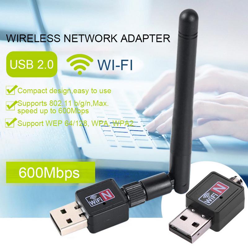 600Mbps Dual Band 2.4/5Ghz Wireless USB WiFi Adapter. 