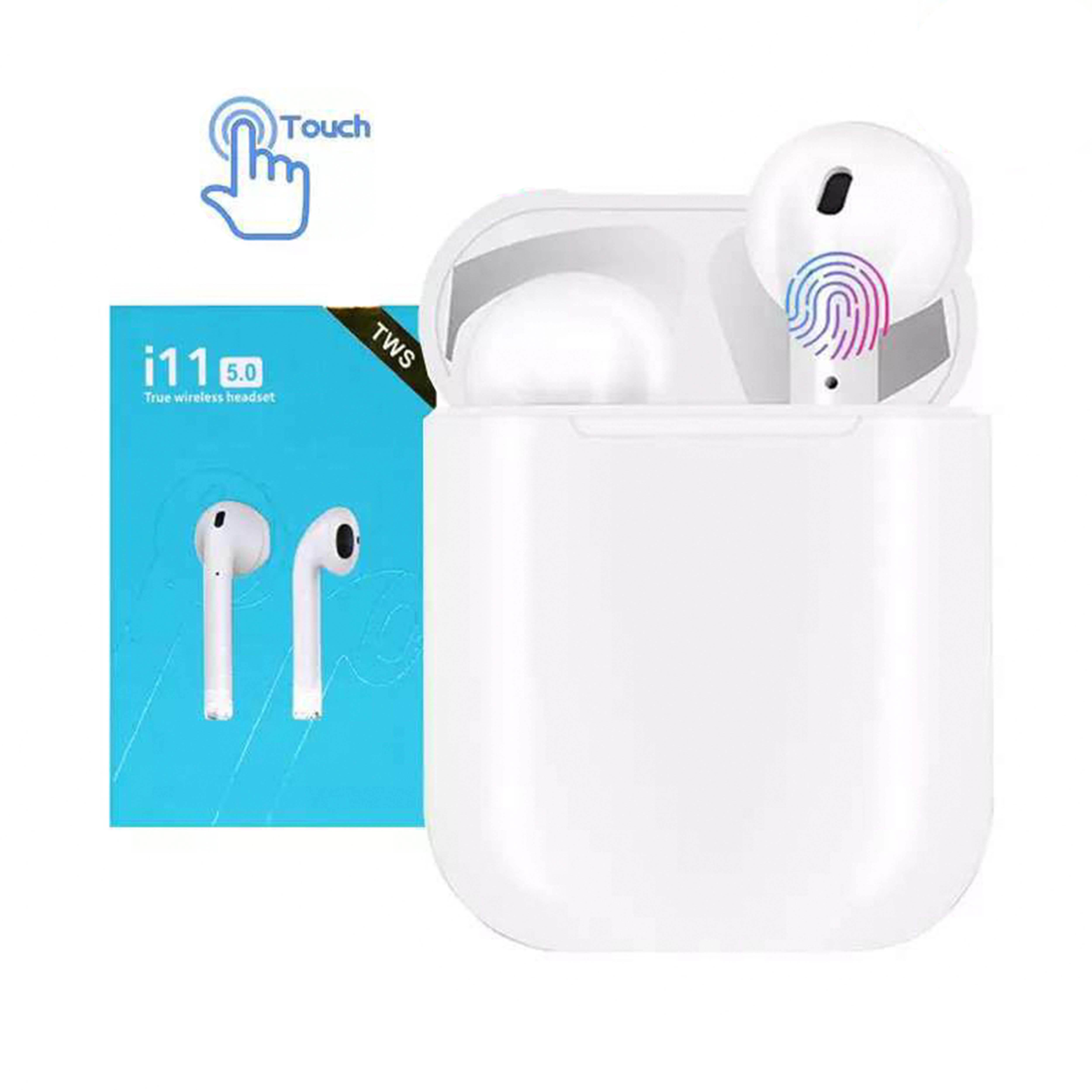 InPods 12 Simple True Wireless Stereo Headset Bluetooth V5.0 TWS Earbuds Airbuds Earphone with Charging Case Touch Control i12 Earbuds. 