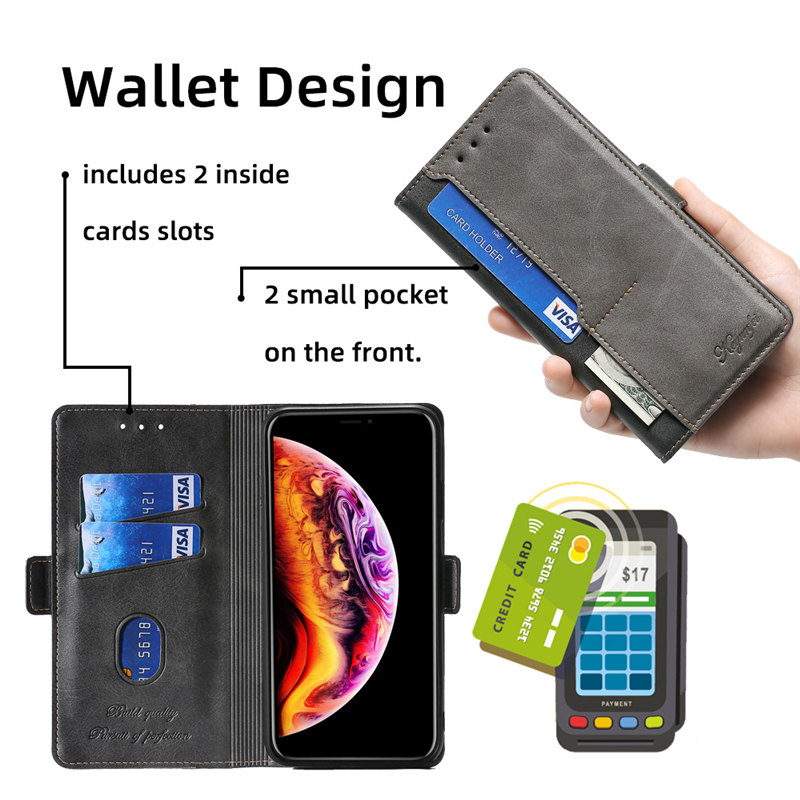 For Blackview A60 Pro Case Flip Leather Magnetic Case Wallet Protective Phone Cover. 