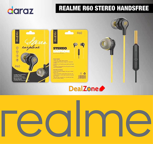 Realme R60 HD Earphone with Crispy Bass 