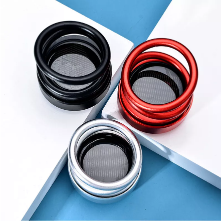 Car Air Freshener Fragrance Solar Power Autorotation Car Dashboard Steel Ornament Car Solid Perfume Car Aromatherapy Car Accessories. 