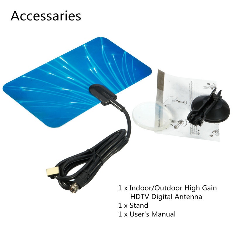 Digital Indoor Tv Antenna Hdtv Dtv Box Ready Hd Vhf Uhf Flat Design High Gain Style1 Buy Sell Online Best Prices In Srilanka Daraz Lk