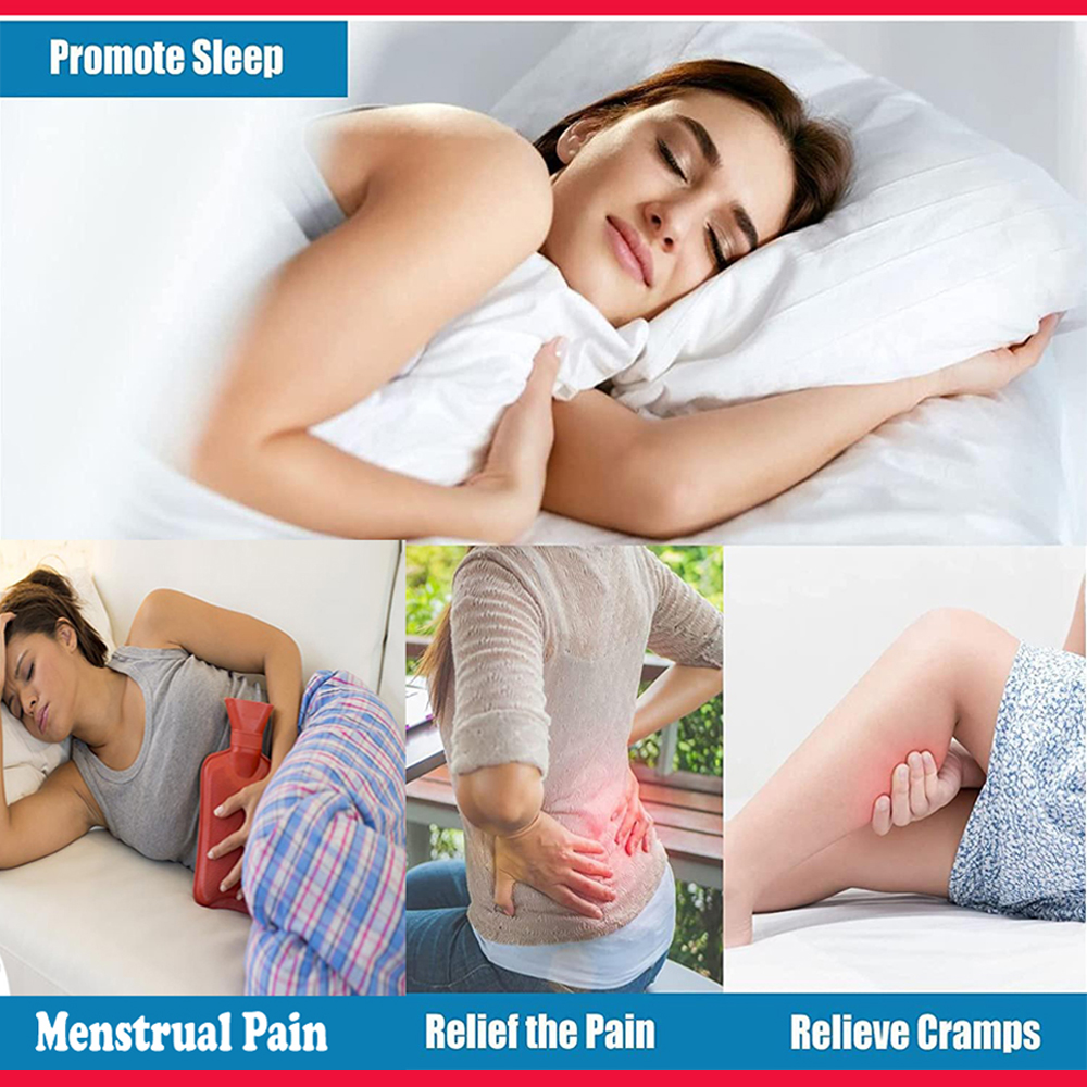 800 ml. Hot Water Bottle Bag For Pain Relief. Menstrual Pain Relief. 