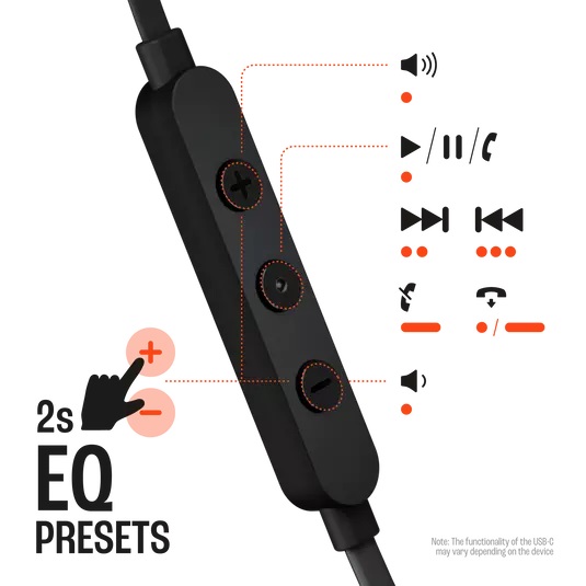 J.BL Tune 310C USB-C Earphones. 