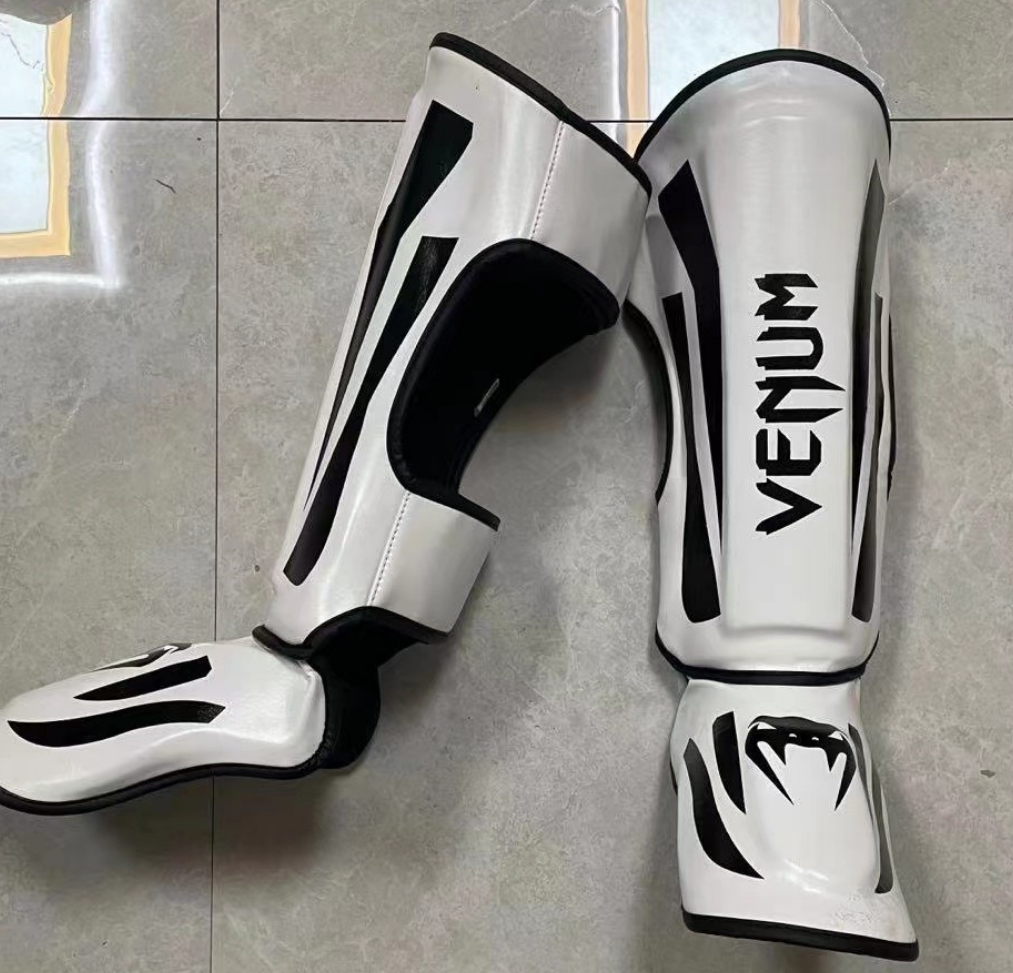 Professional Boxing Thicken Shin guards Greaves Instep Foot Muay Thai Gloves Fighting Men MMA Shin Guard Protection Shinguard Adult 165cm-185cm. 