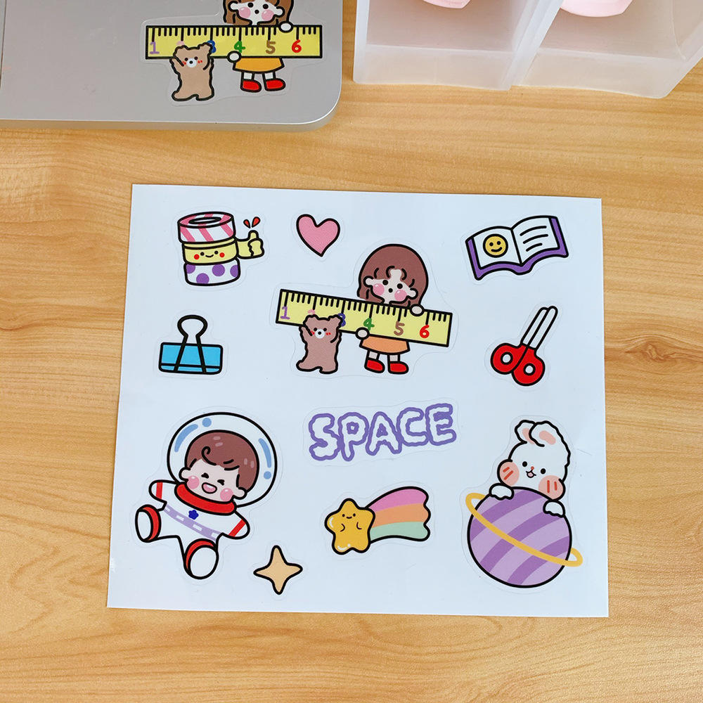 Small Stickers For Notebooks Cartoon Themed Stationery Stickers Cute ...