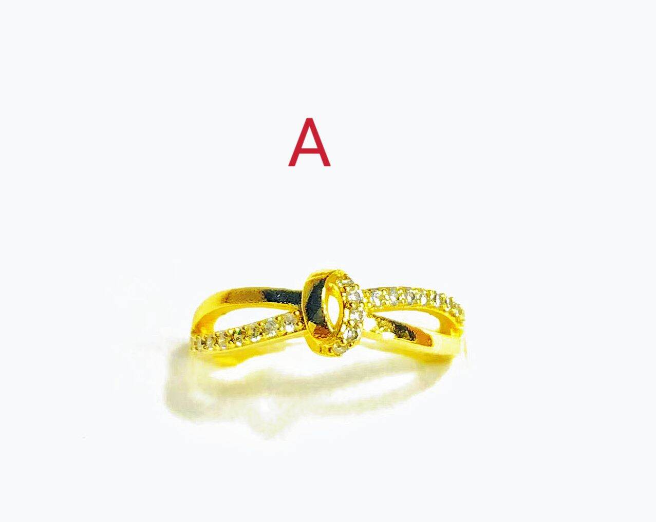 Cincin ring zircon emas Bangkok. 