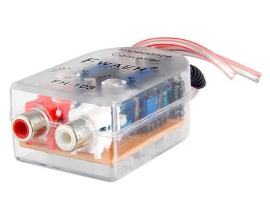 Car Audio High to Low Converter, Car Stereo Converter CD Amplifier Audio Subwoofer High Low Converter Line Output Impedance Converter. 