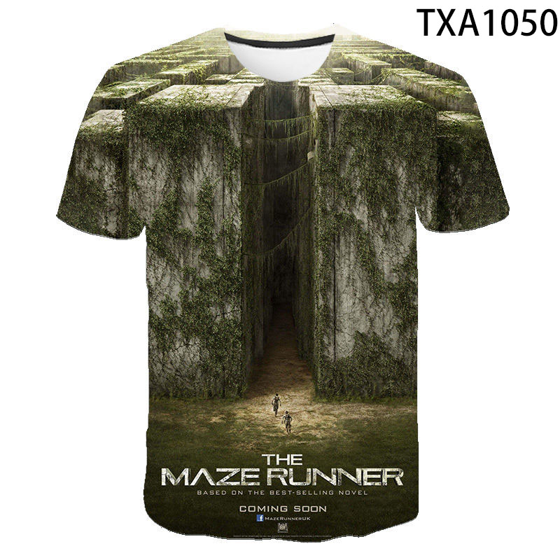 The Maze Runner Summer 3D T shirt Men Women Children Fashion Streetwear Boy Girl Kids Printed T-shirts Cool Tops Tee. 