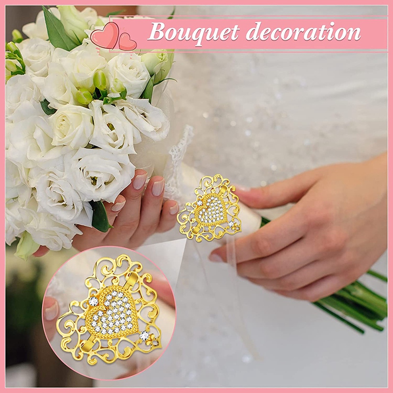 6 Pieces Napkin Rings Holder Heart Ring Buckle,gold 【69OFF!】