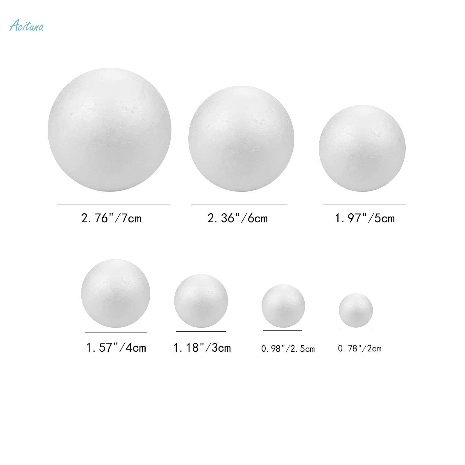 14x White Foam Balls Polystyrene Balls for Wedding Modeling Science Projects. 