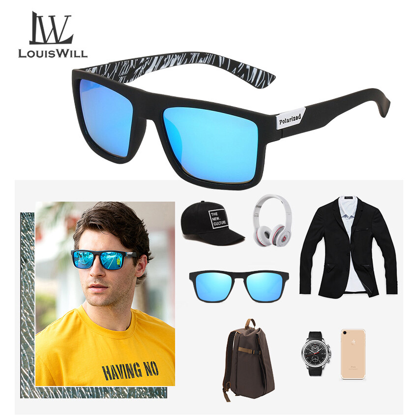 LouisWill Polarized Sunglasses Men Women Sunglasses Outdoor Sports Glasses UV400 Lightweight Clean Vision Sunglasses Cycling Riding Running Glasses for Men Women. 