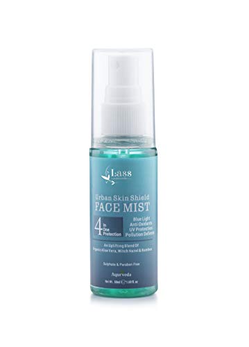 Lass Naturals Urban Skin Shield 4-In-1 Pollution Protection Face Mist 50ml - No Paraben & Sulphate (FROMINDIA)SAB