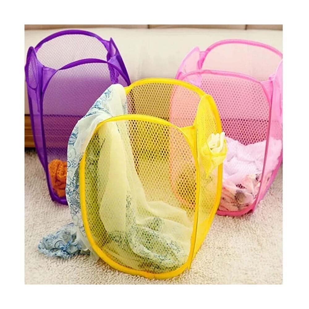 Large Mesh Wash Bag Durable Laundry Bag With Zipper Closure