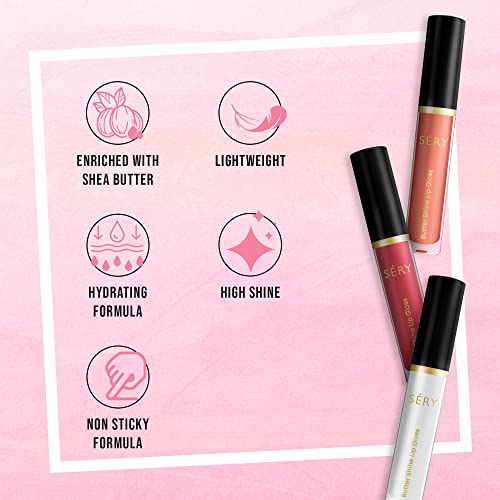 SERY Lip Glosses Choco Nude (High-Glossy)(FROM INDIA)JEZ. 