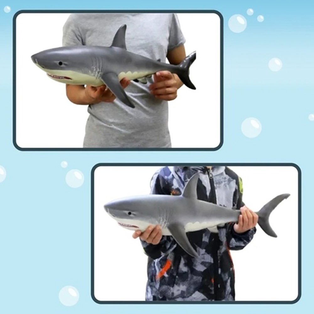 【Serendipity party】Simulation Plastic Shark Ocean Animal Model Figurine Children Toys Table Decor. 