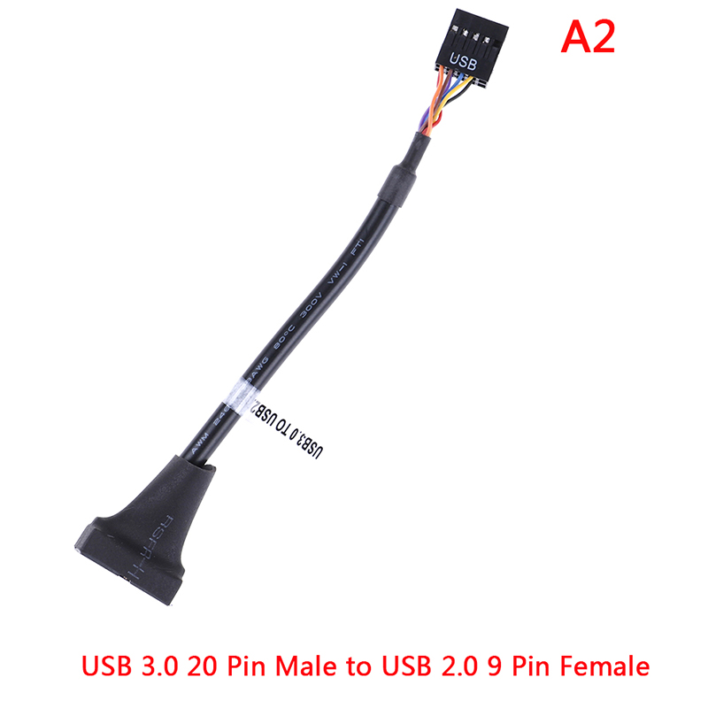USB 3.0 20 pin motherboard header to usb 2.0 9 pin adapter converter cable Encounter. 