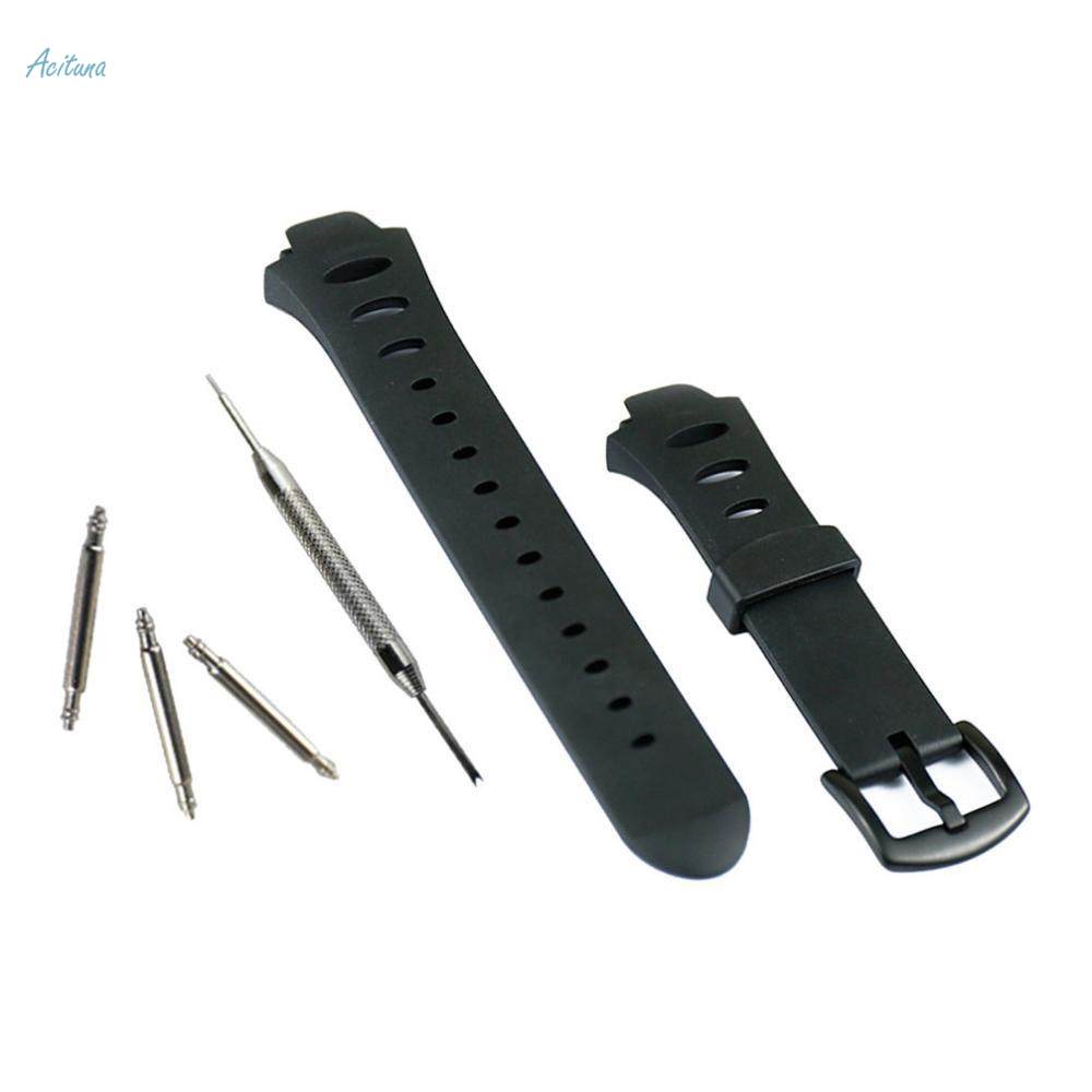 18mm Black Rubber Watch Band/Strap Replacement For Suunto Observer SR. 