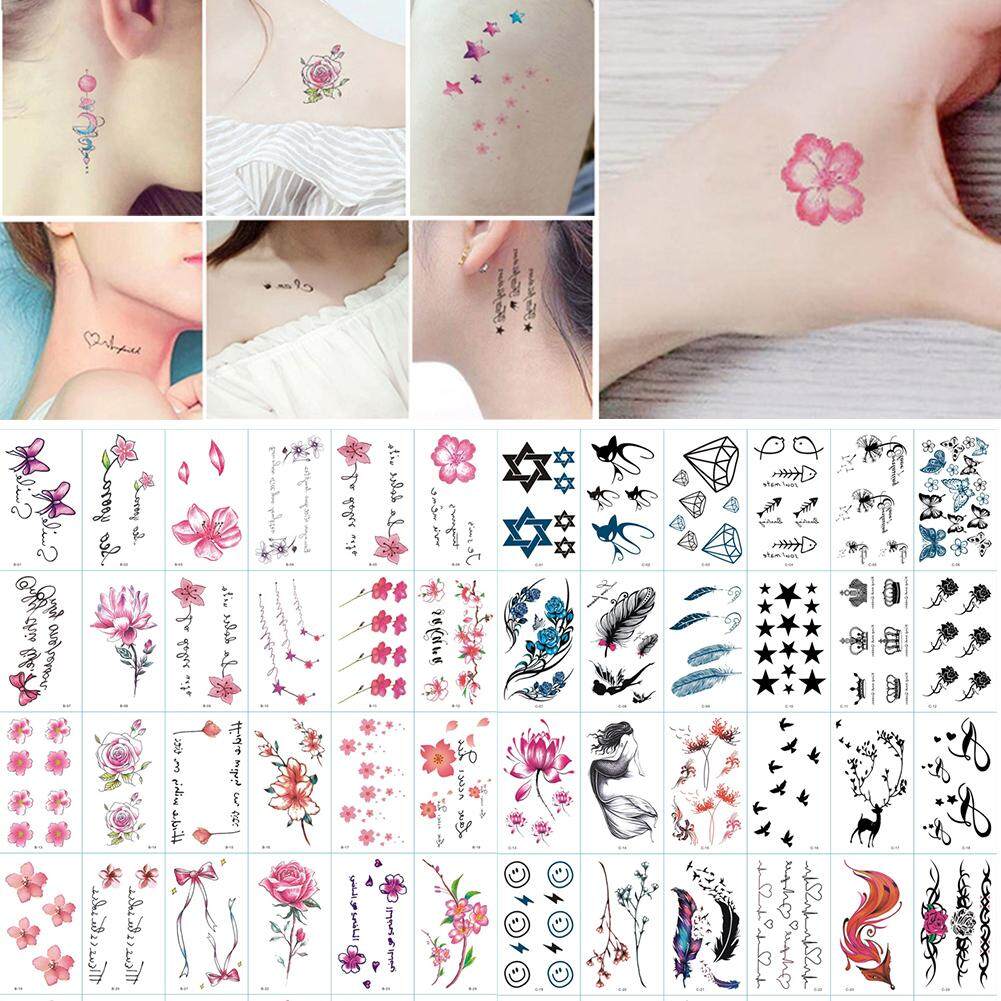 BUYINCOINS 30Pcs Waterproof Temporary Tattoo Stickers Removable Body Art Tattoos Water Transfer Flash Tattoos. 