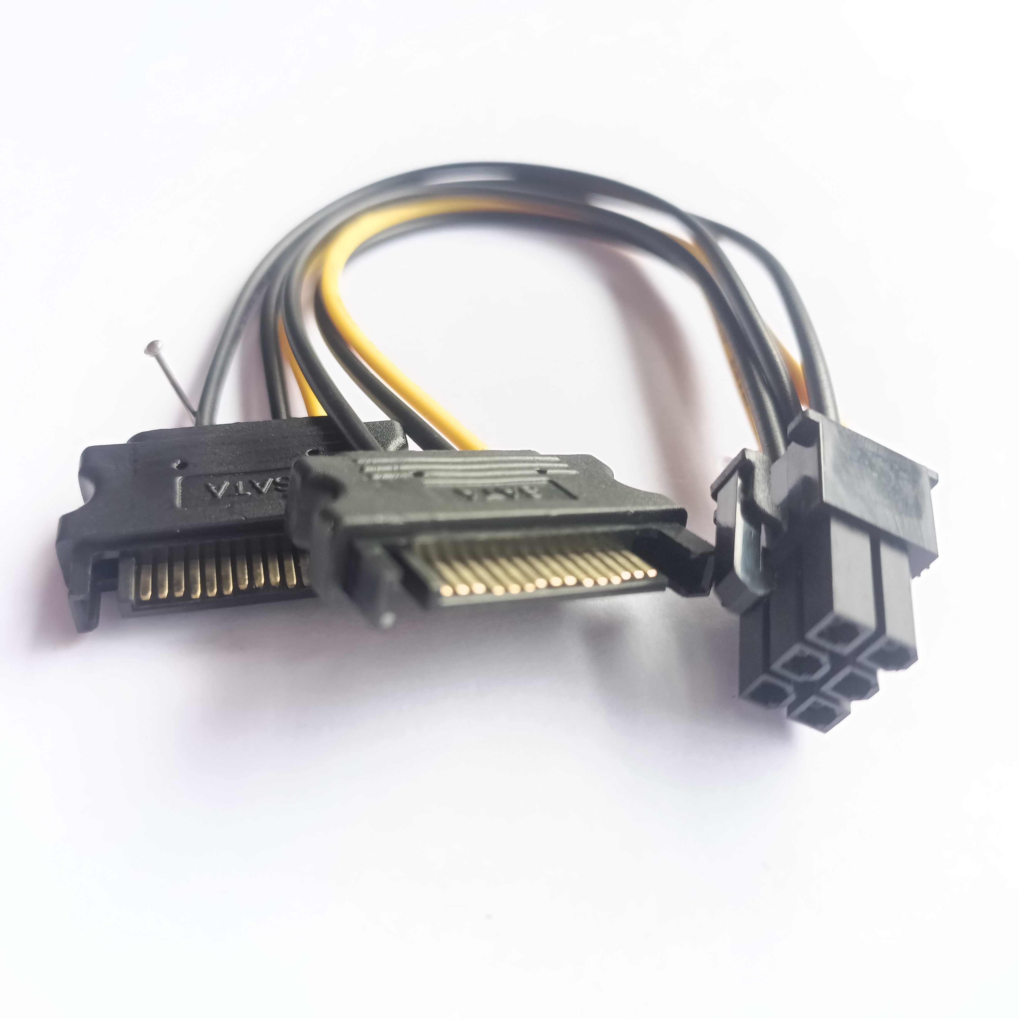 Dual Sata To 6 Pin,2X SATA to 6 Pin PCIe | Daraz.lk