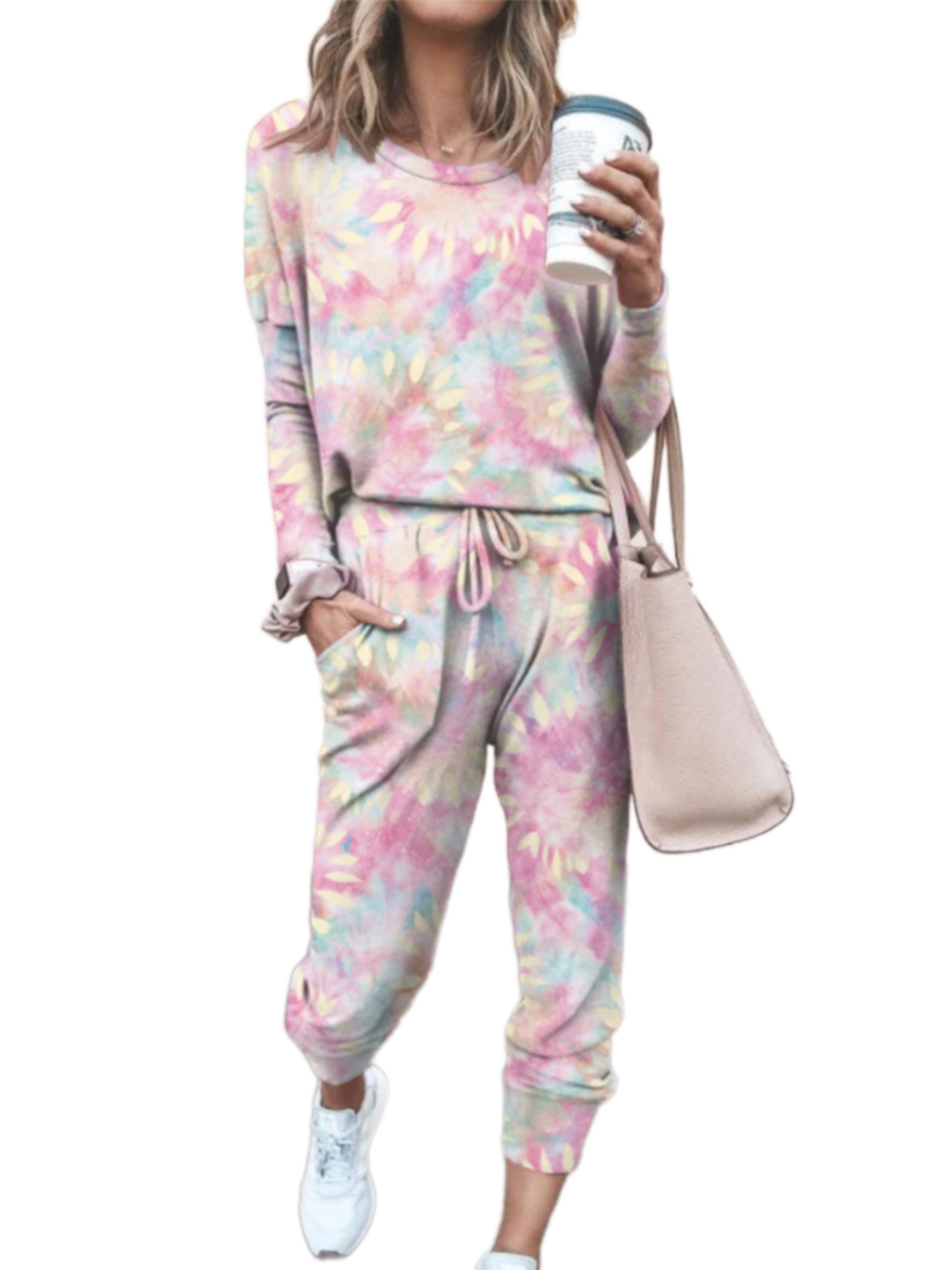 Drawstring Pants Set Tracksuit 