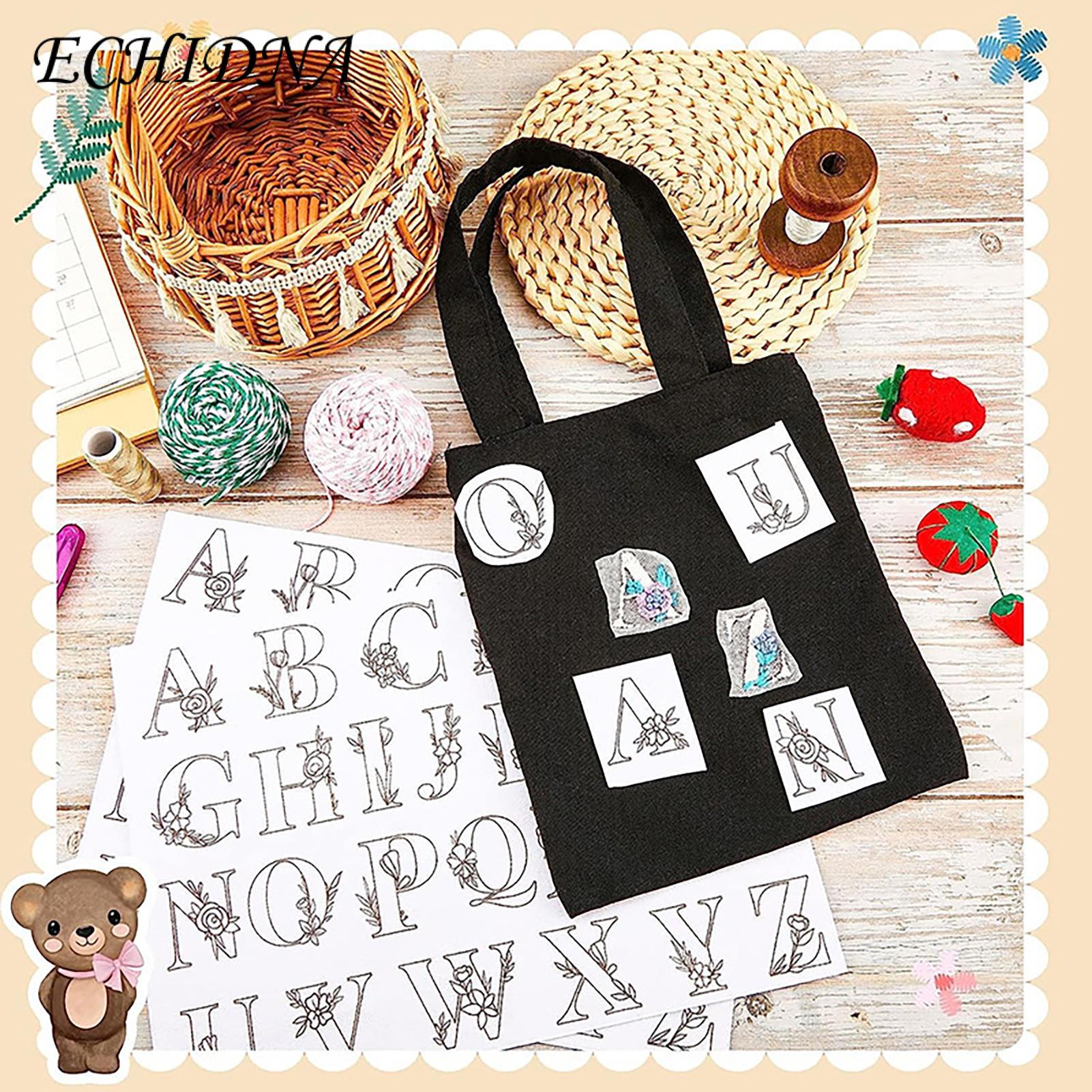 Peel Stick Embroidery Pattern 50pcs Easy to Use Beautiful Flower Leaf Embroidery Patterns for Home Diy Craft Embroidery Pattern. 