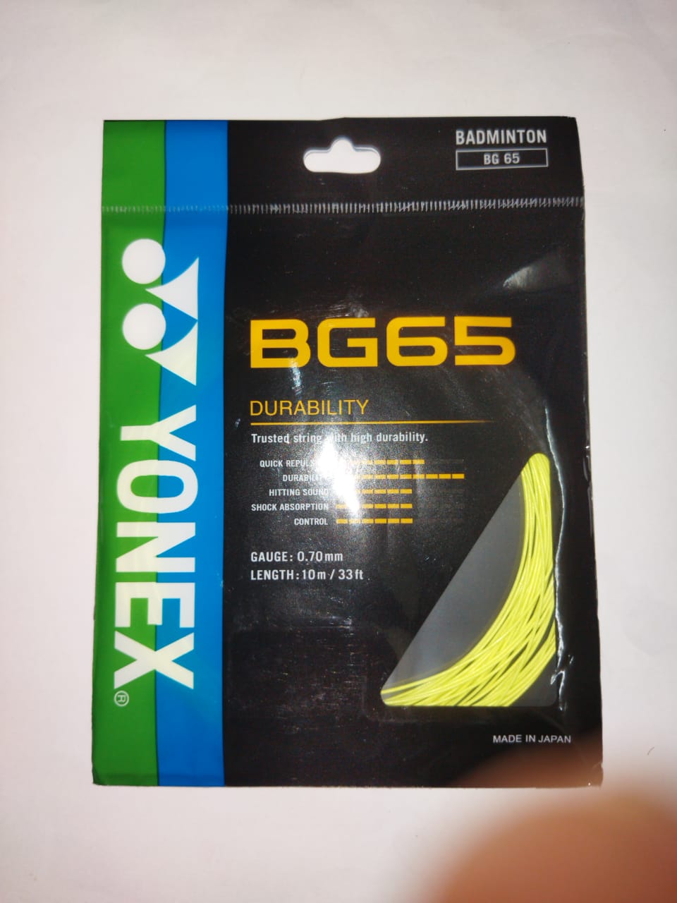 BG 65 Madminton string Yonex. 