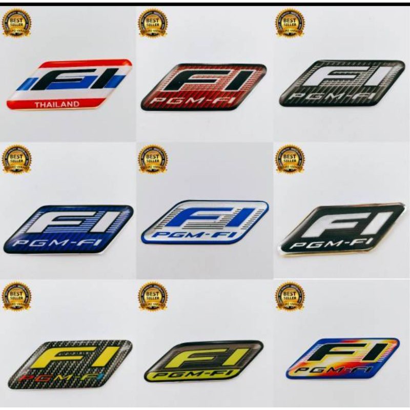 1Pc Multi Variant PGM FI Emblem Logo for Honda Beat Vario Revo Sonic CB 150r CBR Spacy ADV Motorcycle Accessories. 