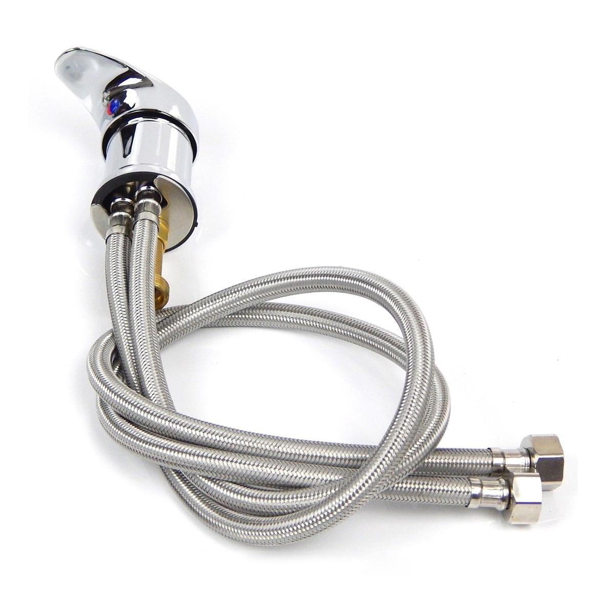 80cm Hot Cold Faucet With Hose Replacement Part Handle Shampoo