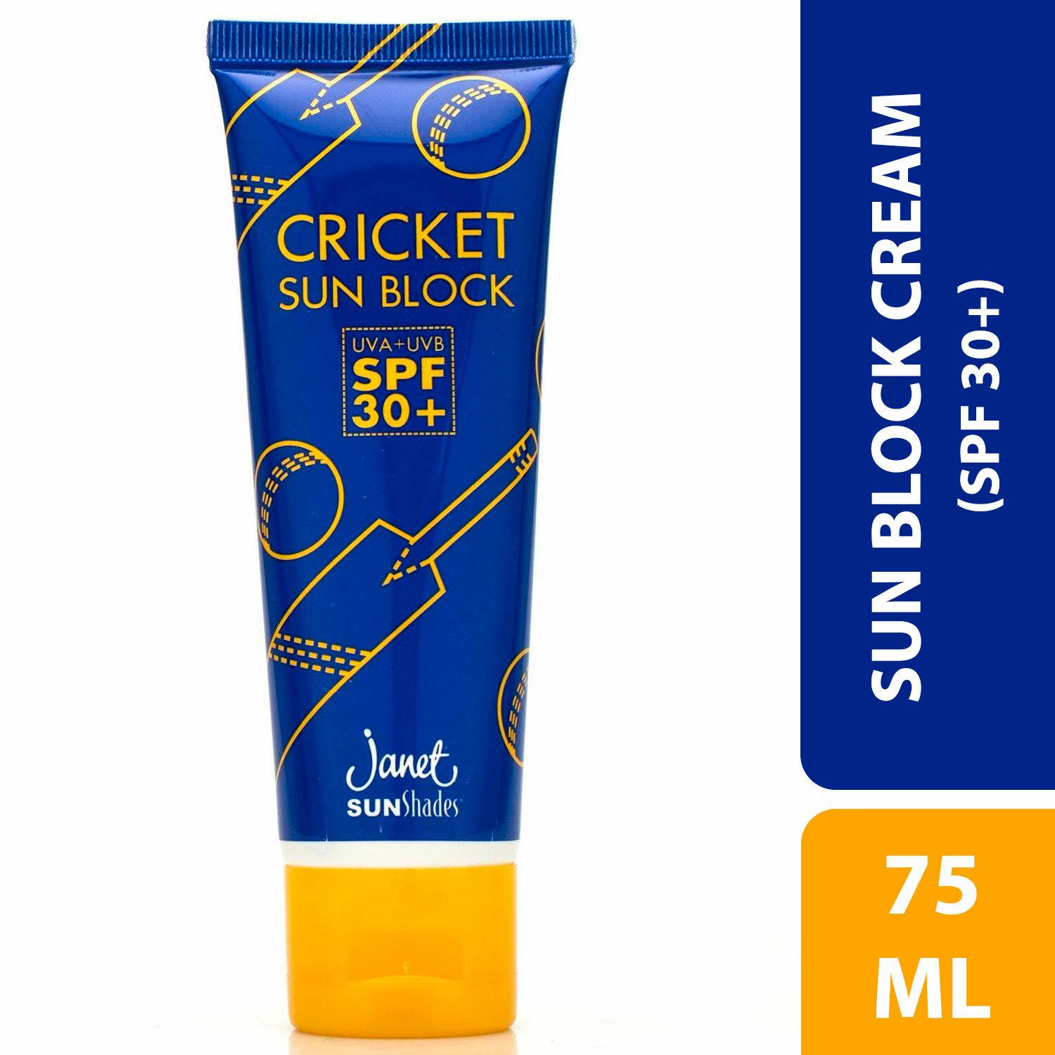 cricket sun cream face