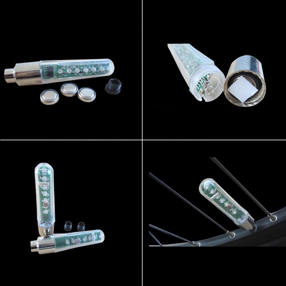 FG Bicycle LED Bike Wheel Tire Spoke Decorate Light MTB Valve Flash Letter Neon Lamp #277535. 