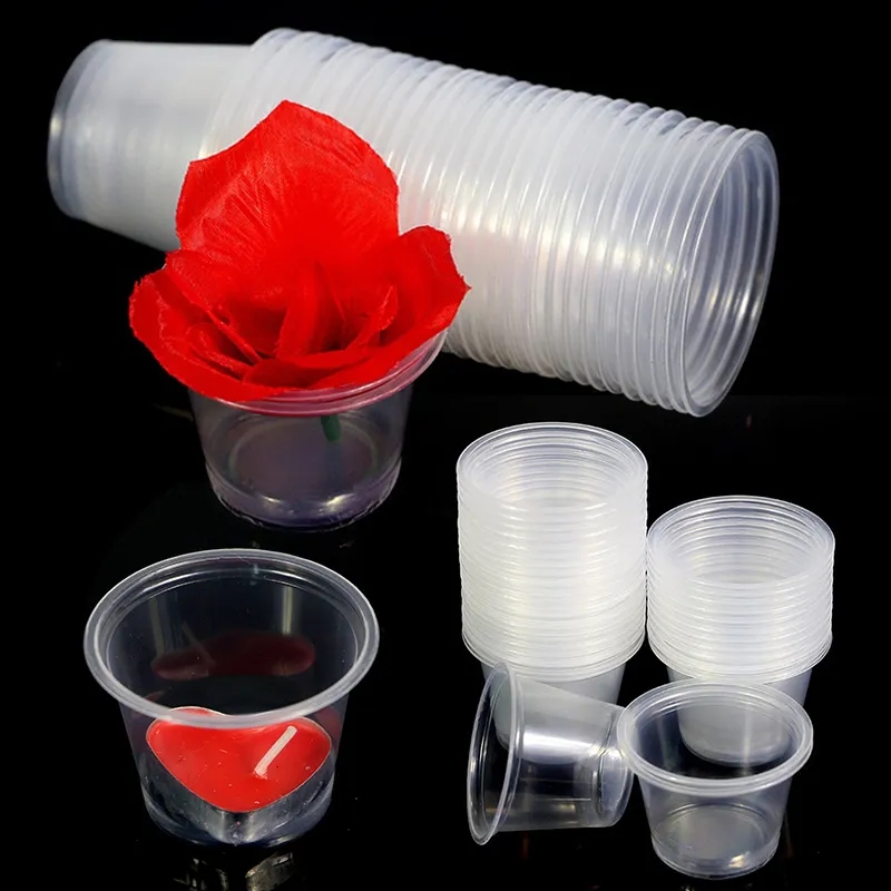 25pcs 80ml Disposable Container Plastic Clear Cup With Lid & Spoons For Use Ice-cram, Sauce, Jelly, Yogurt, Mousse Cups. 