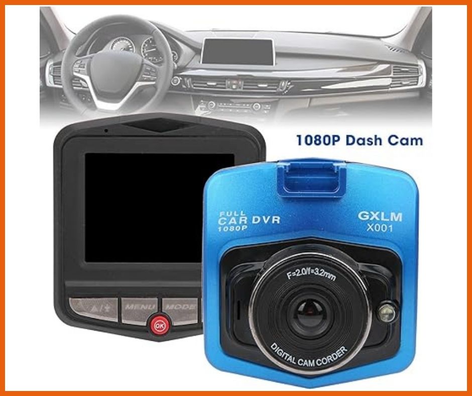 Car Dash Camera, 2.4" Dash Camera, Cars Full HD 480P, Night Vision G Sensor LCD Vehicle Video Recorder Car Dash Cam, DVR Driving Recorder, High Definition Car Dashcam 1080P Night Vision for Vehicle (Blue). 