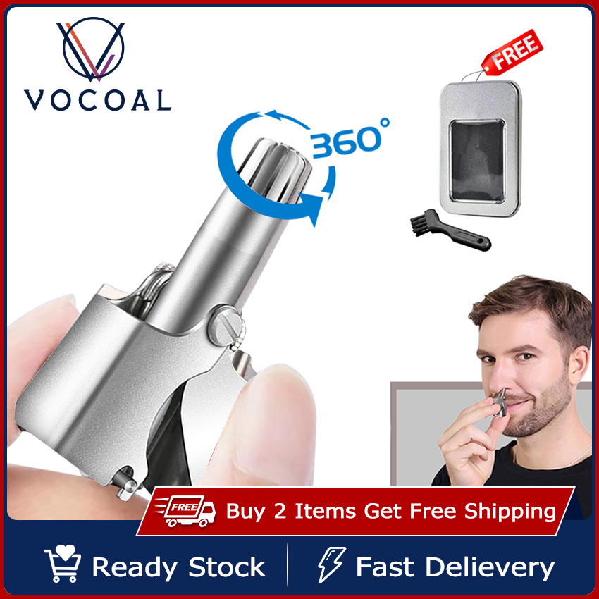 Vocoal Nose Hair Trimmers Personal Care Nasal Hair Groomers Ear Hair Razor Manual Cutter Nasal Shaver For Man Convenient Mini Portable Nose Hair Clipper Washable