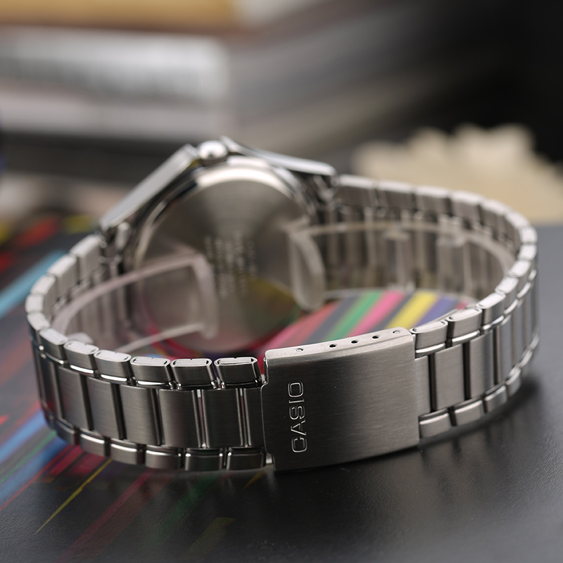 (Ready Stock) General Fashion EDIFICE MTP-1183 Series Silver Stainless Steel Men Watch MTP-1183A-7A. 