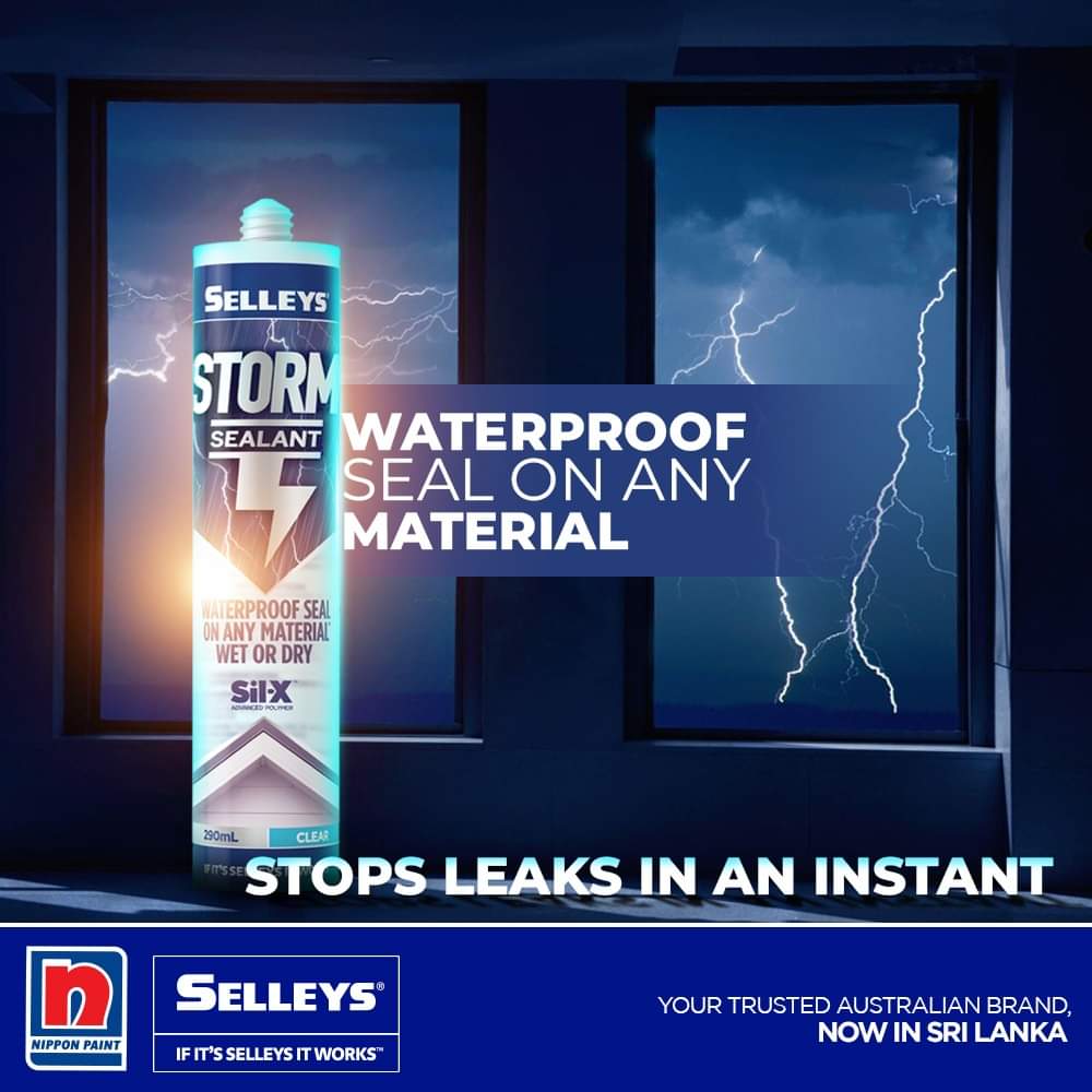 Selleys Storm Sealant Clear 290ml Waterproof Seal On Any Material Wet Or Dry. 