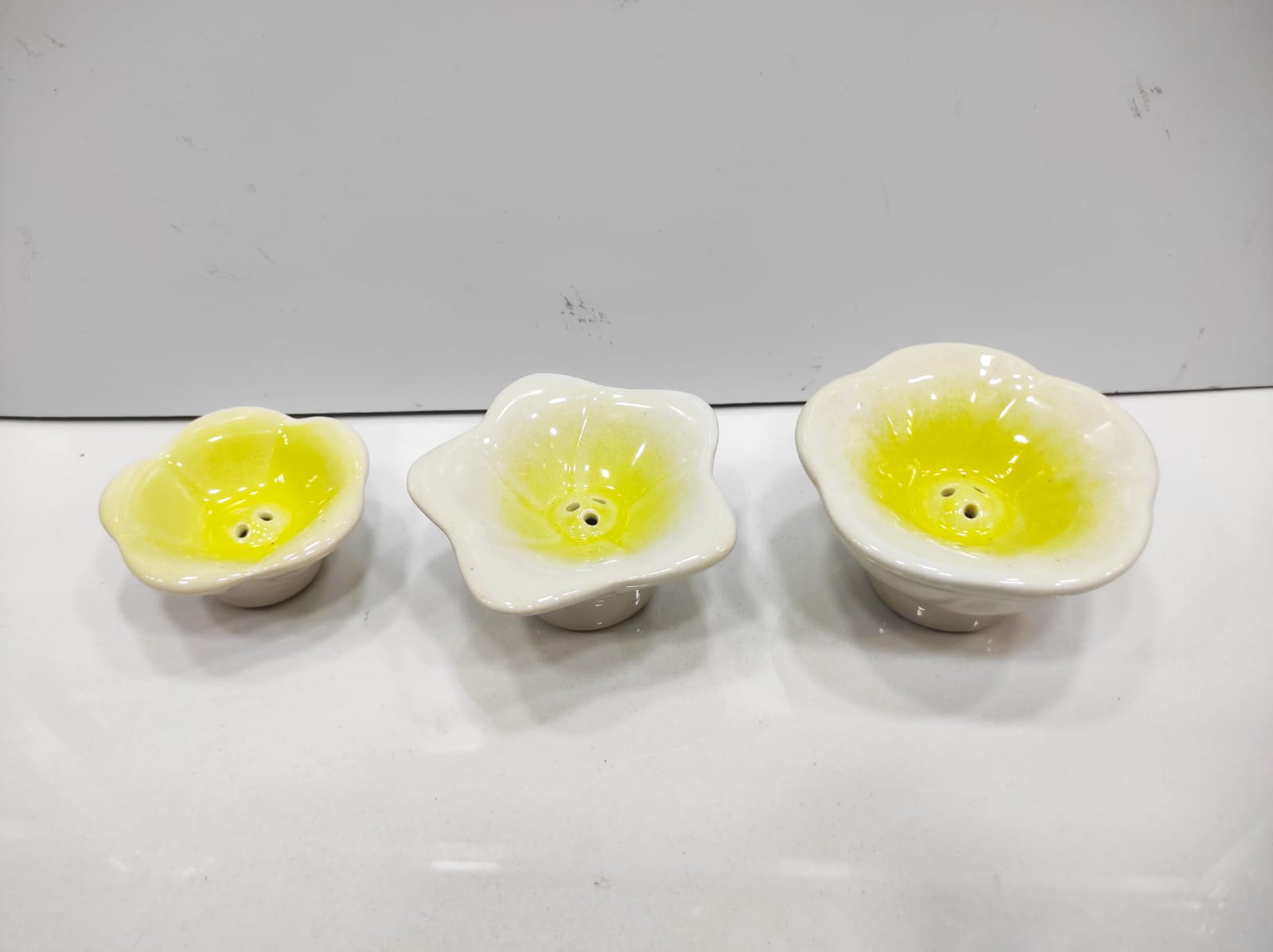 Incense stick Holder | Ceramic Flower shape incense stick holder. 