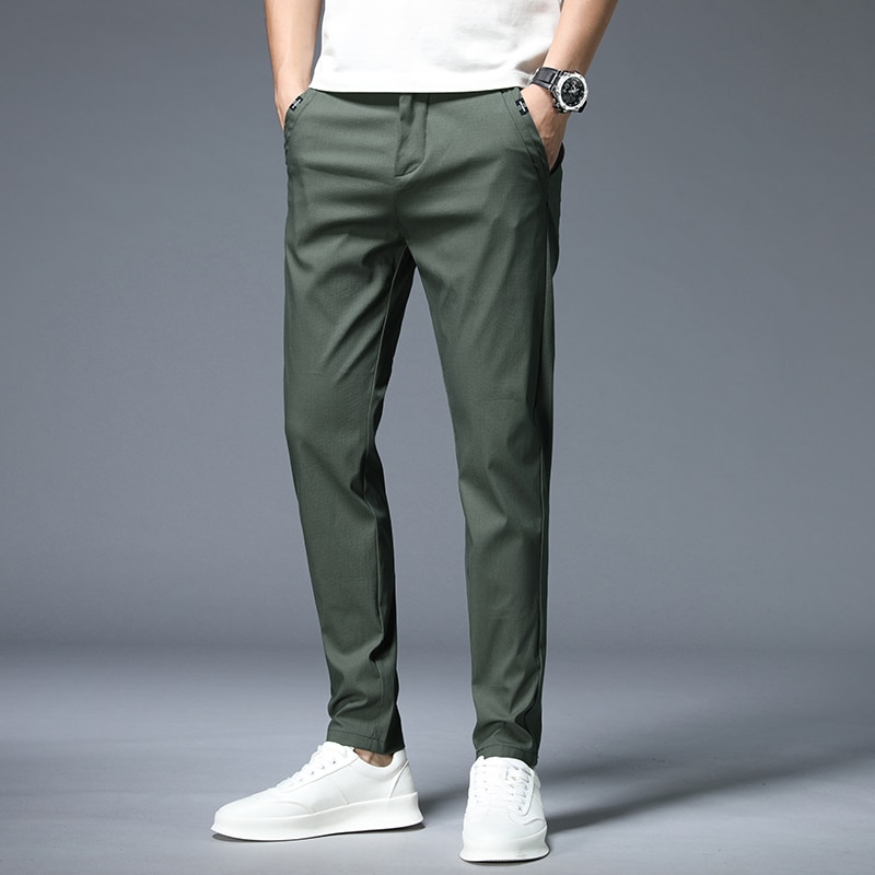 Autumn Casual Pants Men Cotton Classic 