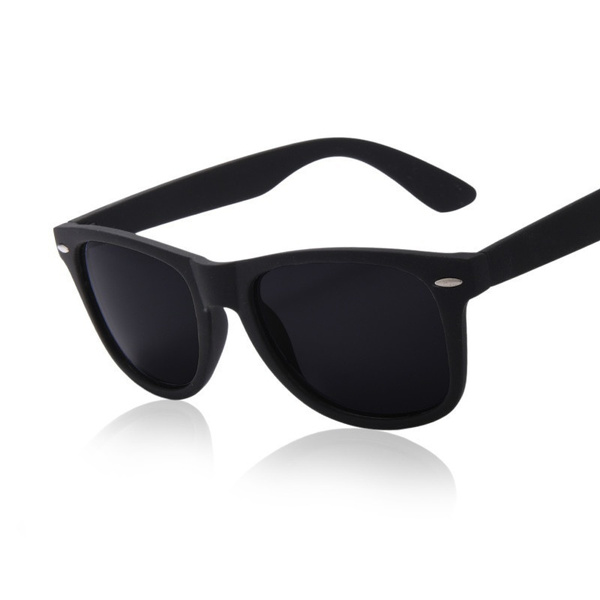 Mens black frame sunglasses best sale