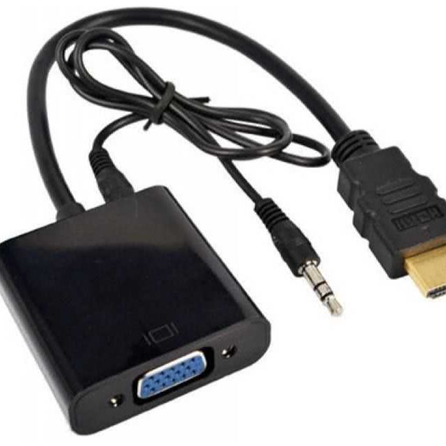 1080P HDMI to VGA Converter For Xbox Ps3 Ps4 PC TV LEDs Etc With Sound Port with Adio. 3.5 Aux HDMI to VGA Adapter