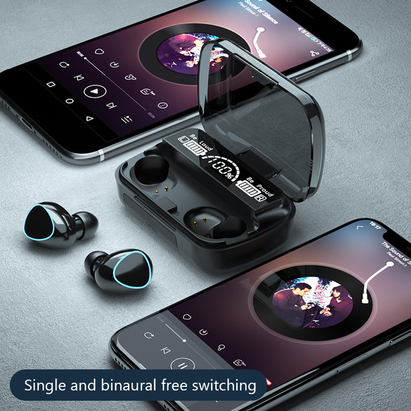 M10 Tws Bluetooth Earphones Handsfree LED Display Headphones Bluetooth HiFi Stereo Music Wireless Earbuds Waterproof Gaming Headset. 