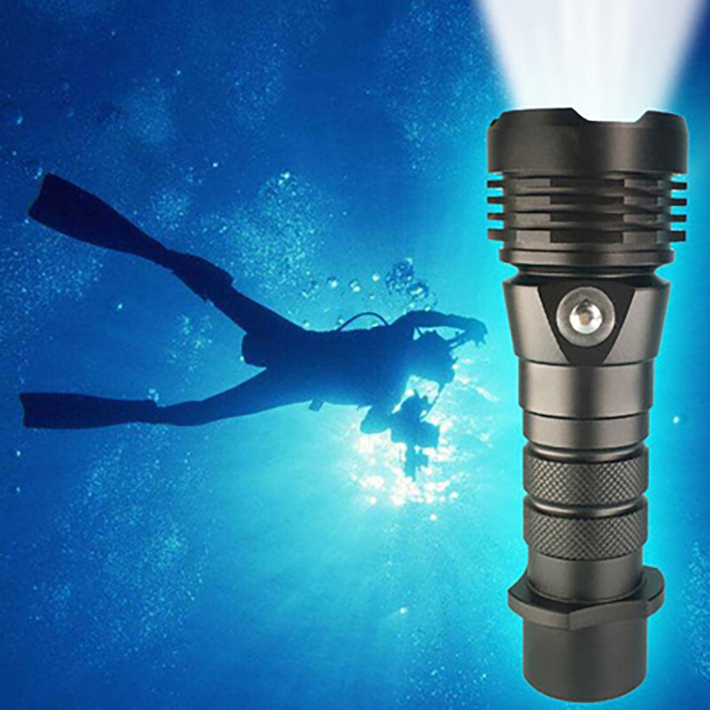 Portable 6000 Lumen Diving Torch Underwater 50 Metre Torch Rechargeable